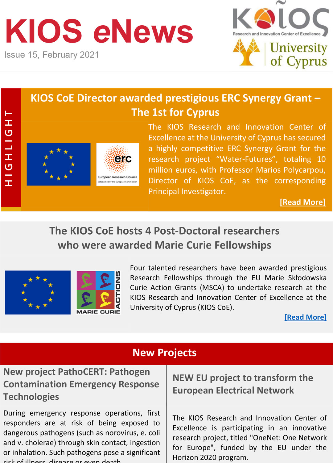 KIOS eNews, Issue 15