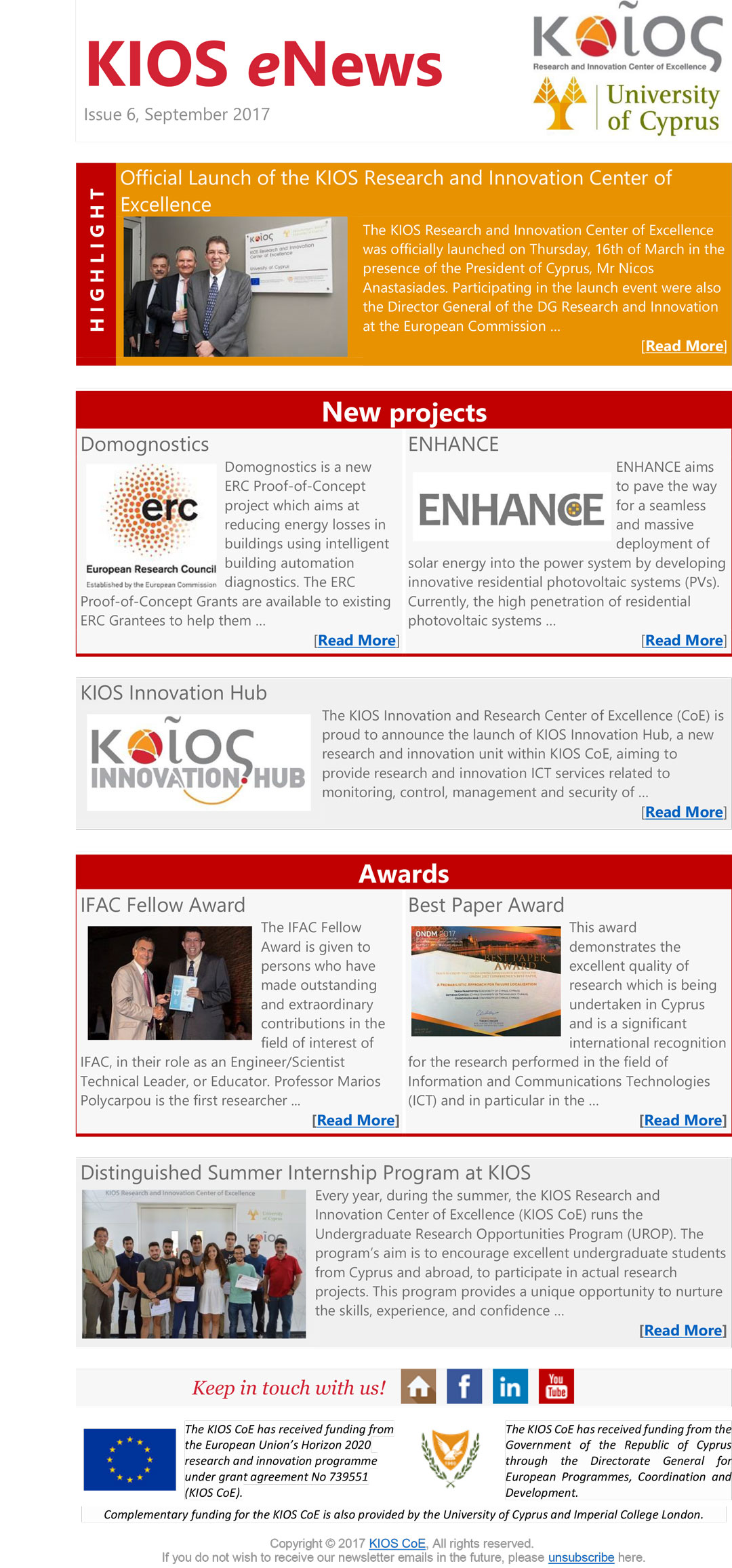 KIOS eNews, Issue 6