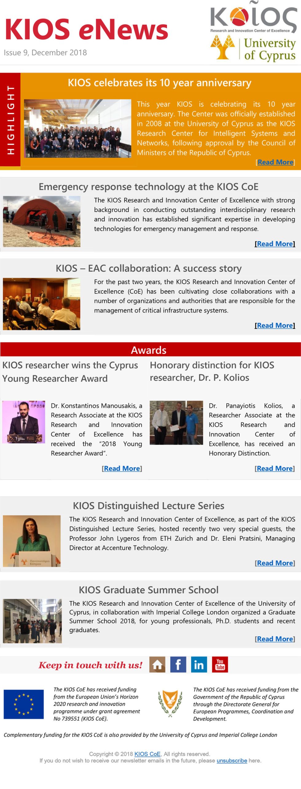 KIOS eNews, Issue 9