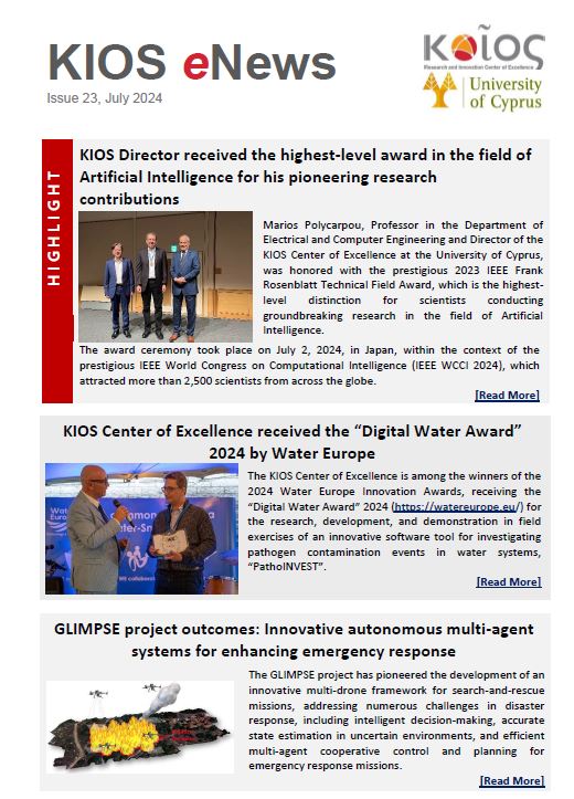 KIOS eNews 23, July 2024
